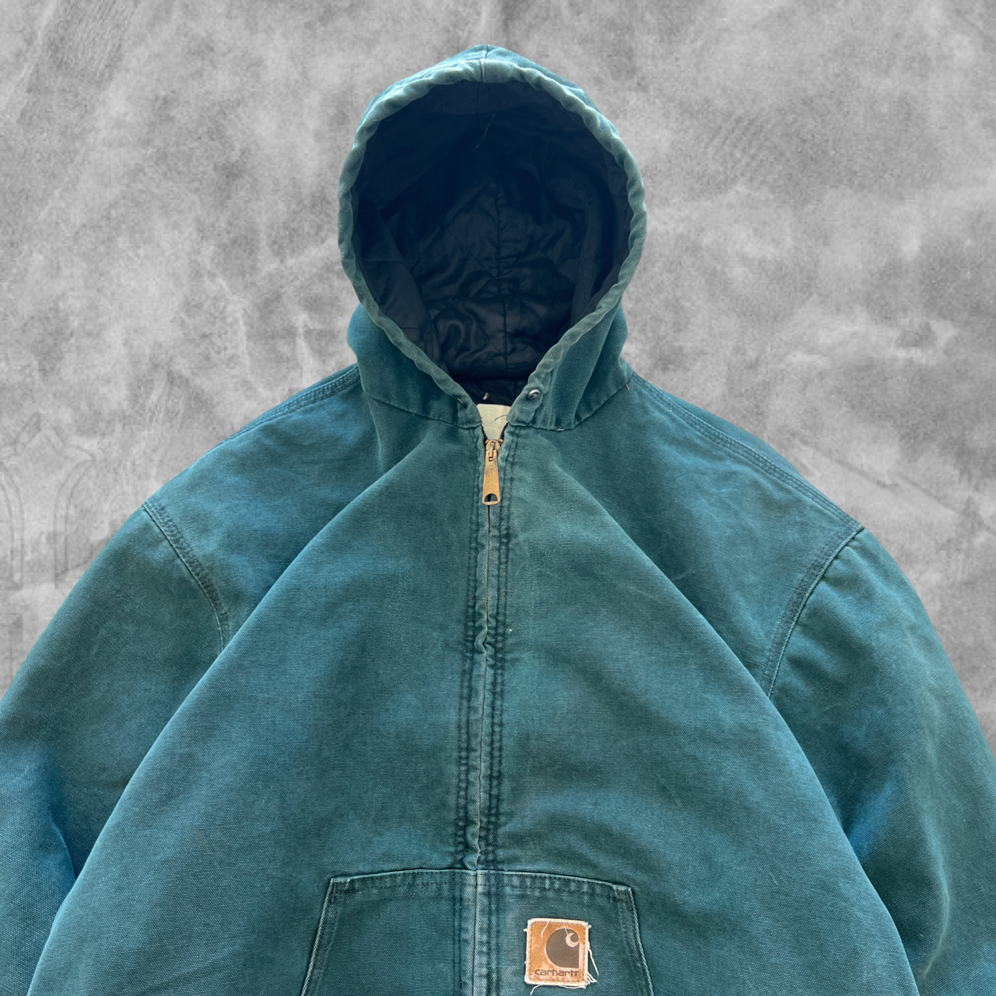 Hunter Green Carhartt Hooded Jacket 1990s (L)