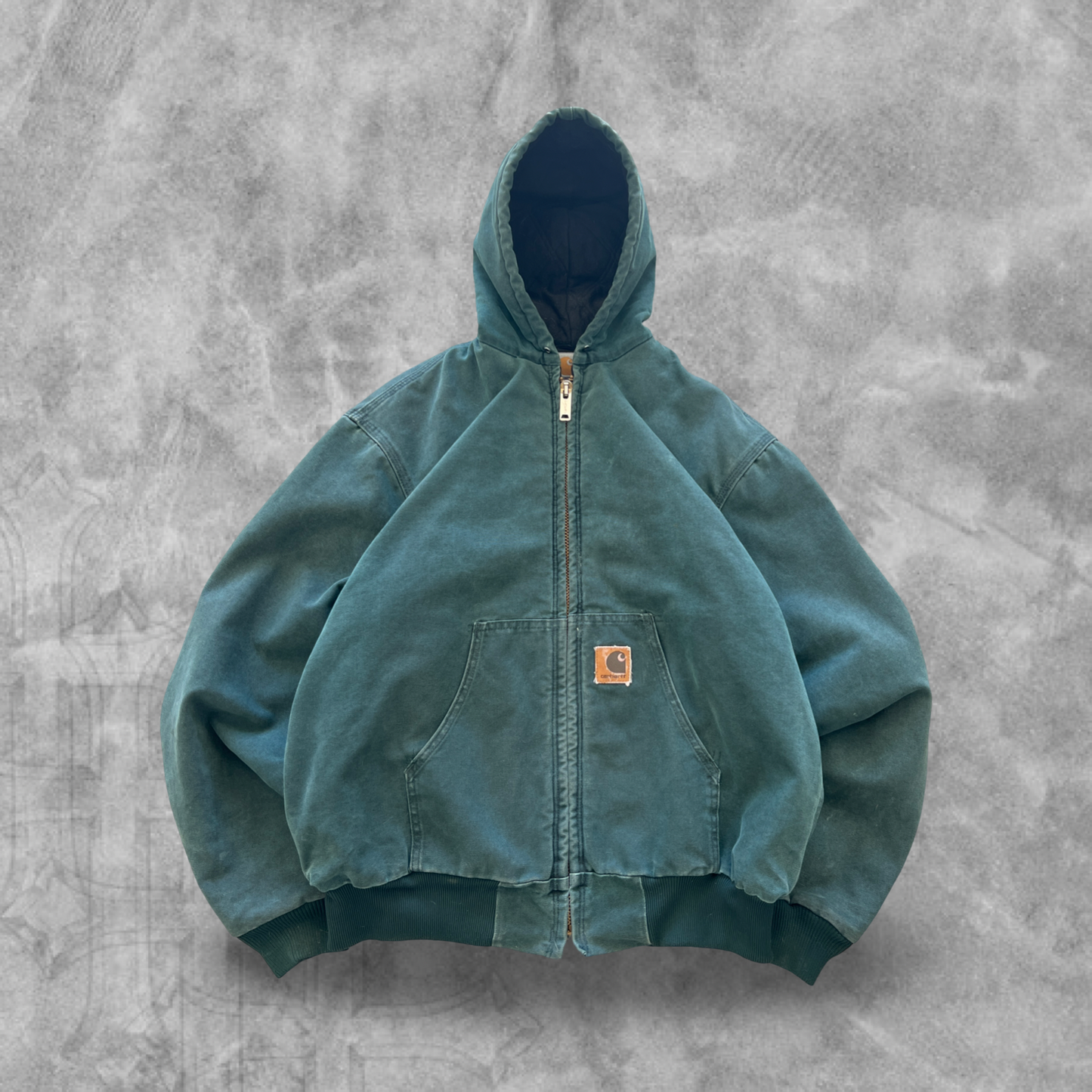 Forrest Green Carhartt Hooded Jacket 1990s (L)