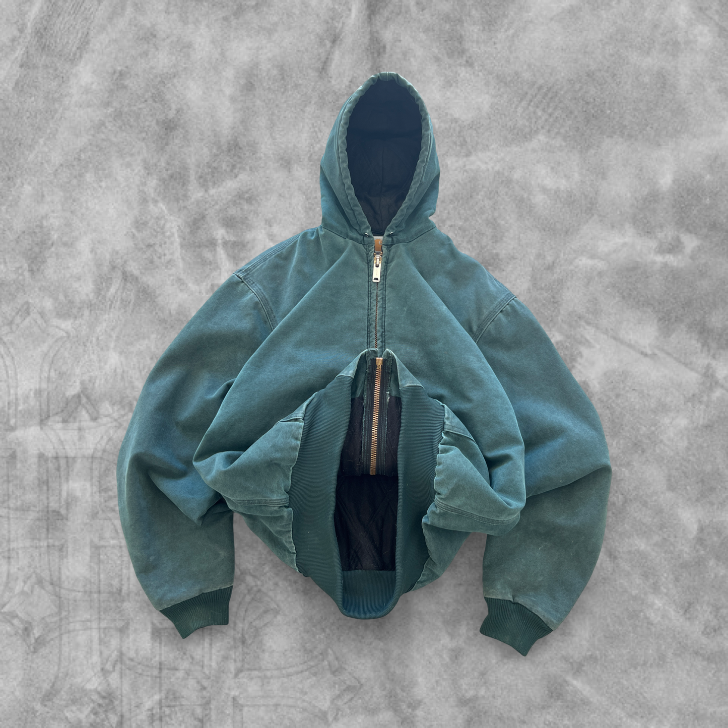Forrest Green Carhartt Hooded Jacket 1990s (L)