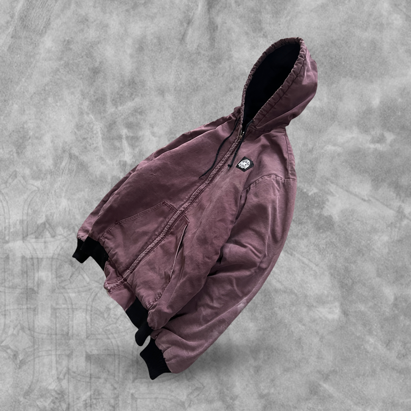 Faded Maroon Key Hooded Jacket 1990s (M)