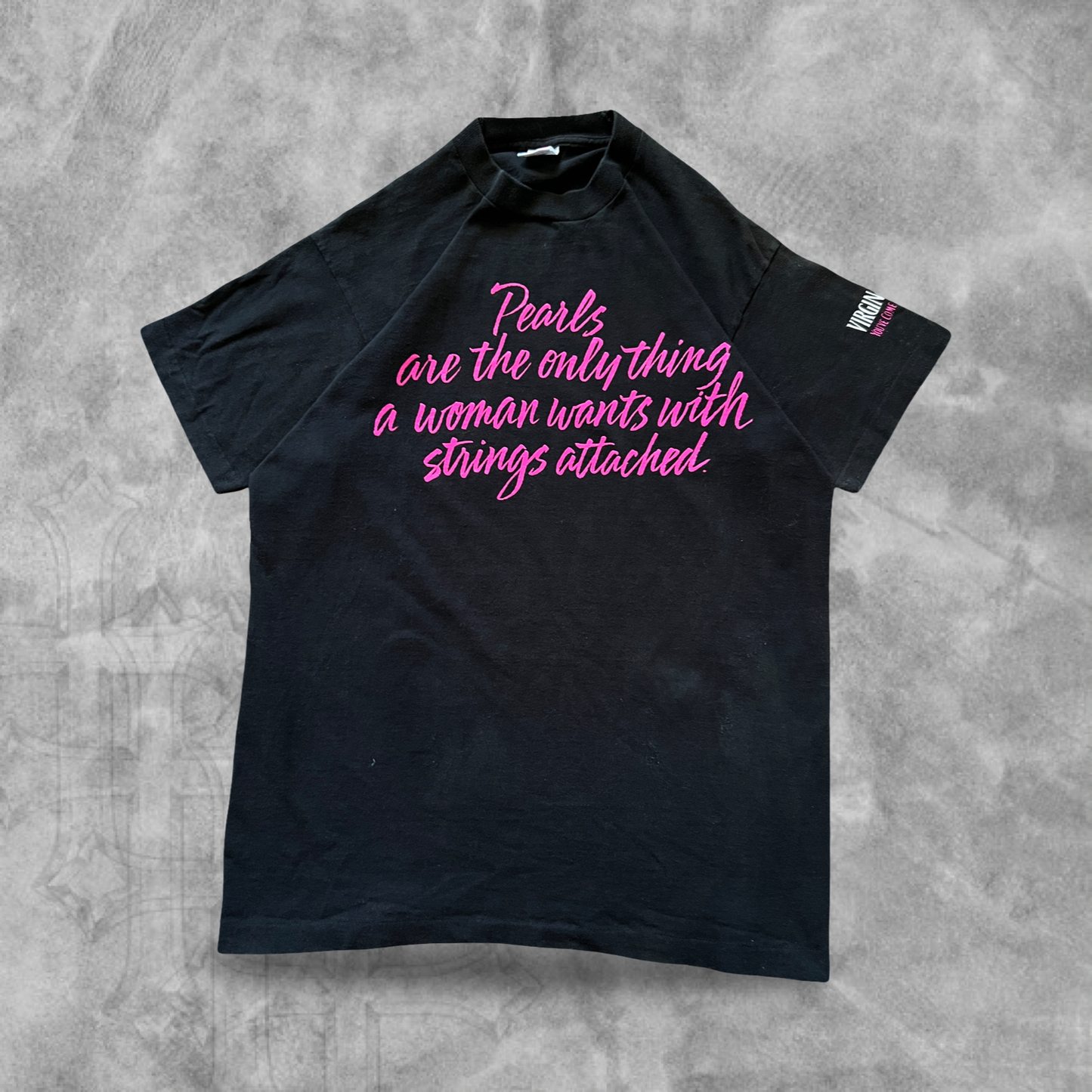 Black Virginia Slims Shirt 1990s (L)
