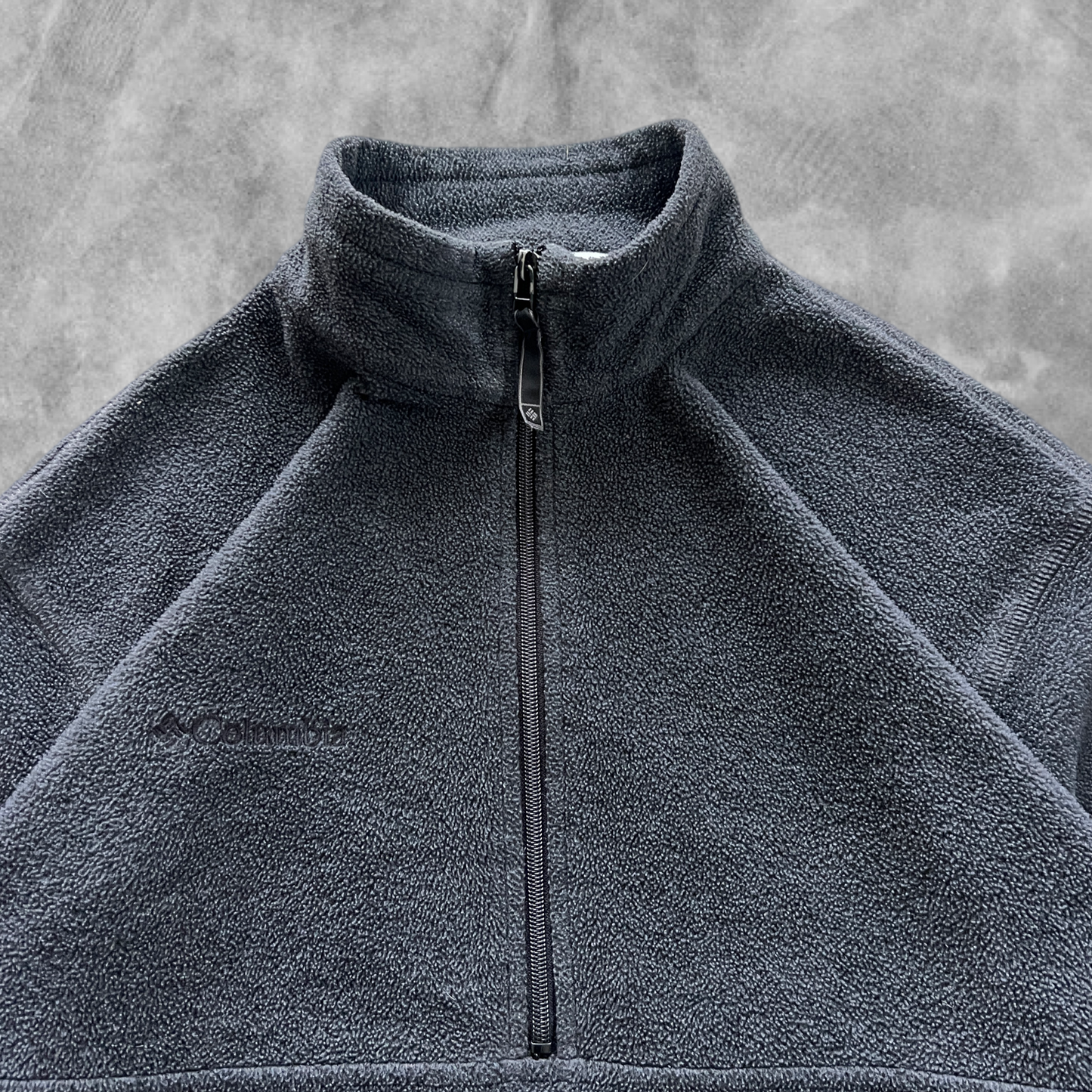 Charcoal Gray Columbia Quarter Zip Jacket 1990s (XL)