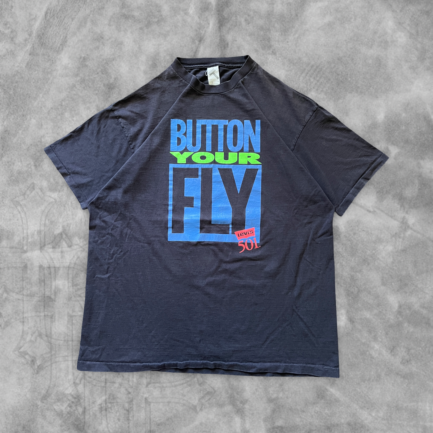 Black Levi’s Button Your Fly Shirt 1990s (XL)