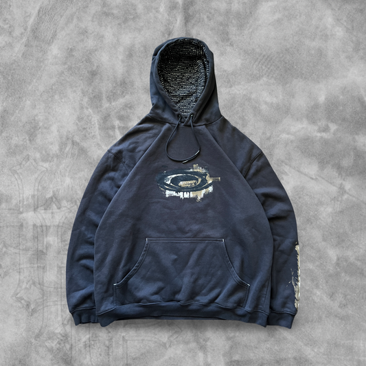 Navy Blue Oakley Hoodie 2000s (XL)
