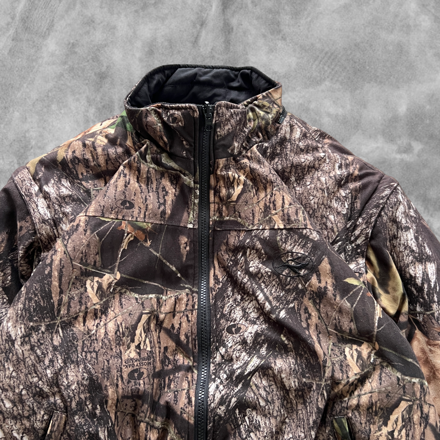 Realtree Camo Redhead Reversible Bomber Jacket 1990s (L)