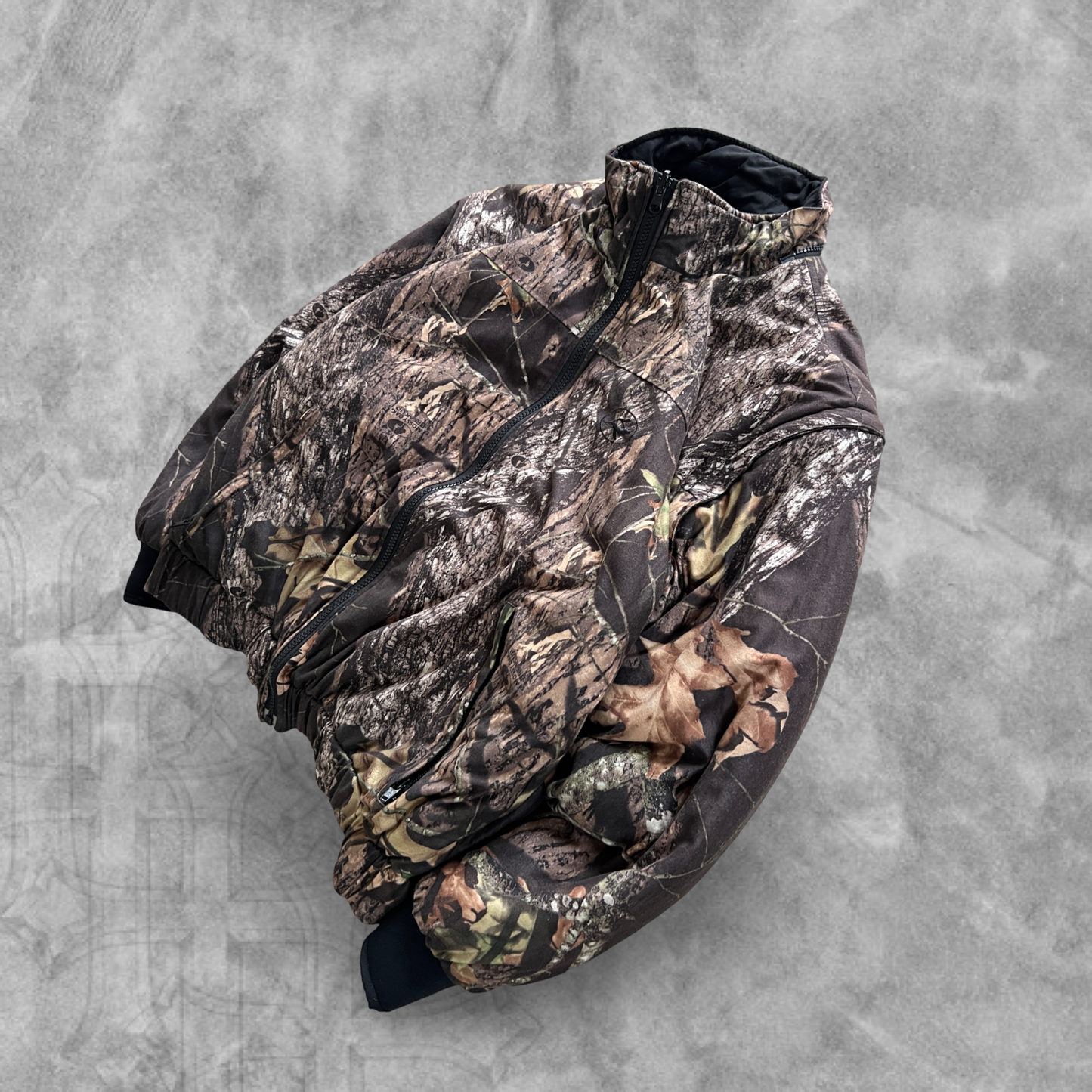Realtree Camo Redhead Reversible Bomber Jacket 1990s (L)