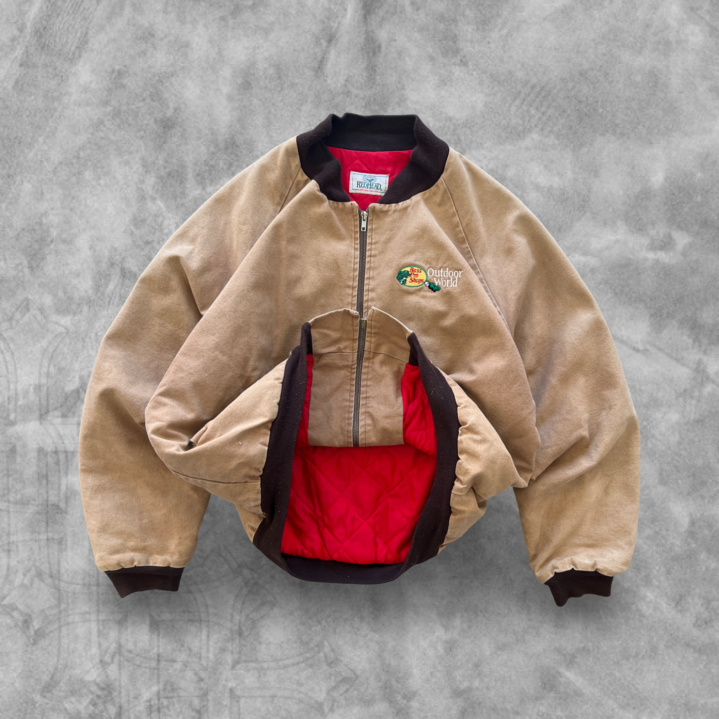 Faded Camel Bass Pro Jacket 1990s (XL)
