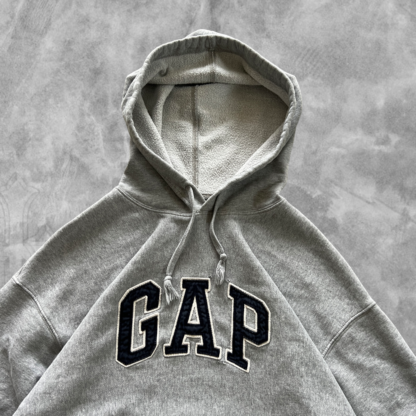 Light Gray Gap Hoodie 1990s (M)