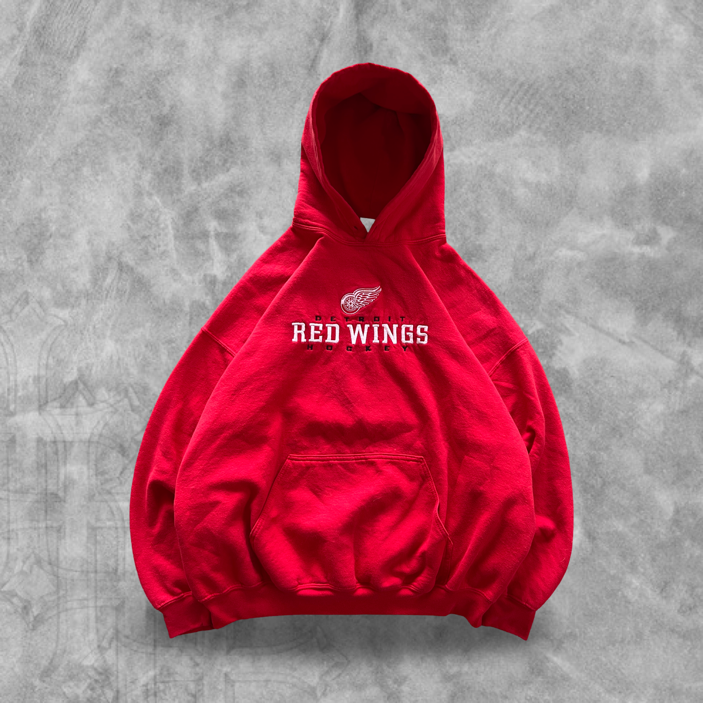 Red Detroit Red Wings Hoodie 1990s (XL)