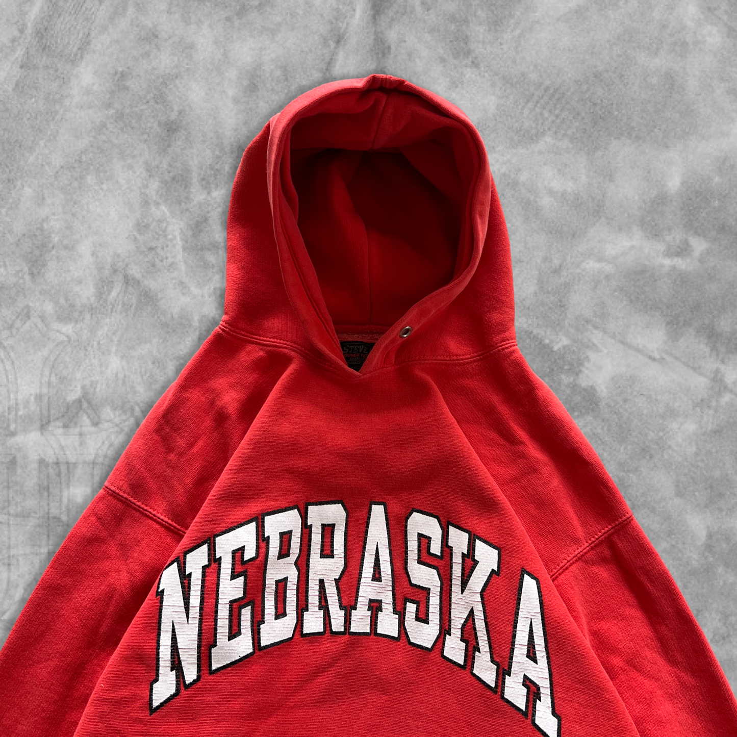 Faded Cherry Res Nebraska Cornhuskers Hoodie 1990s (L)