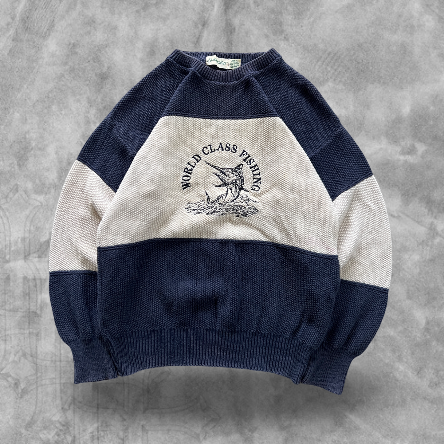 Multicolored World Class Fishing Knit Sweater (M)