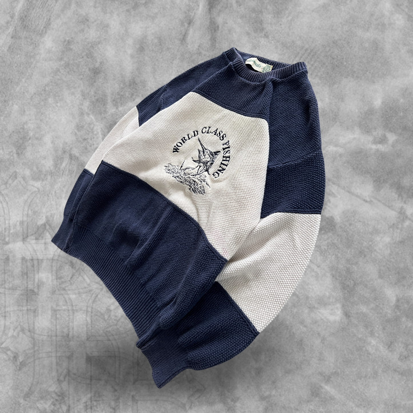 Multicolored World Class Fishing Knit Sweater (M)