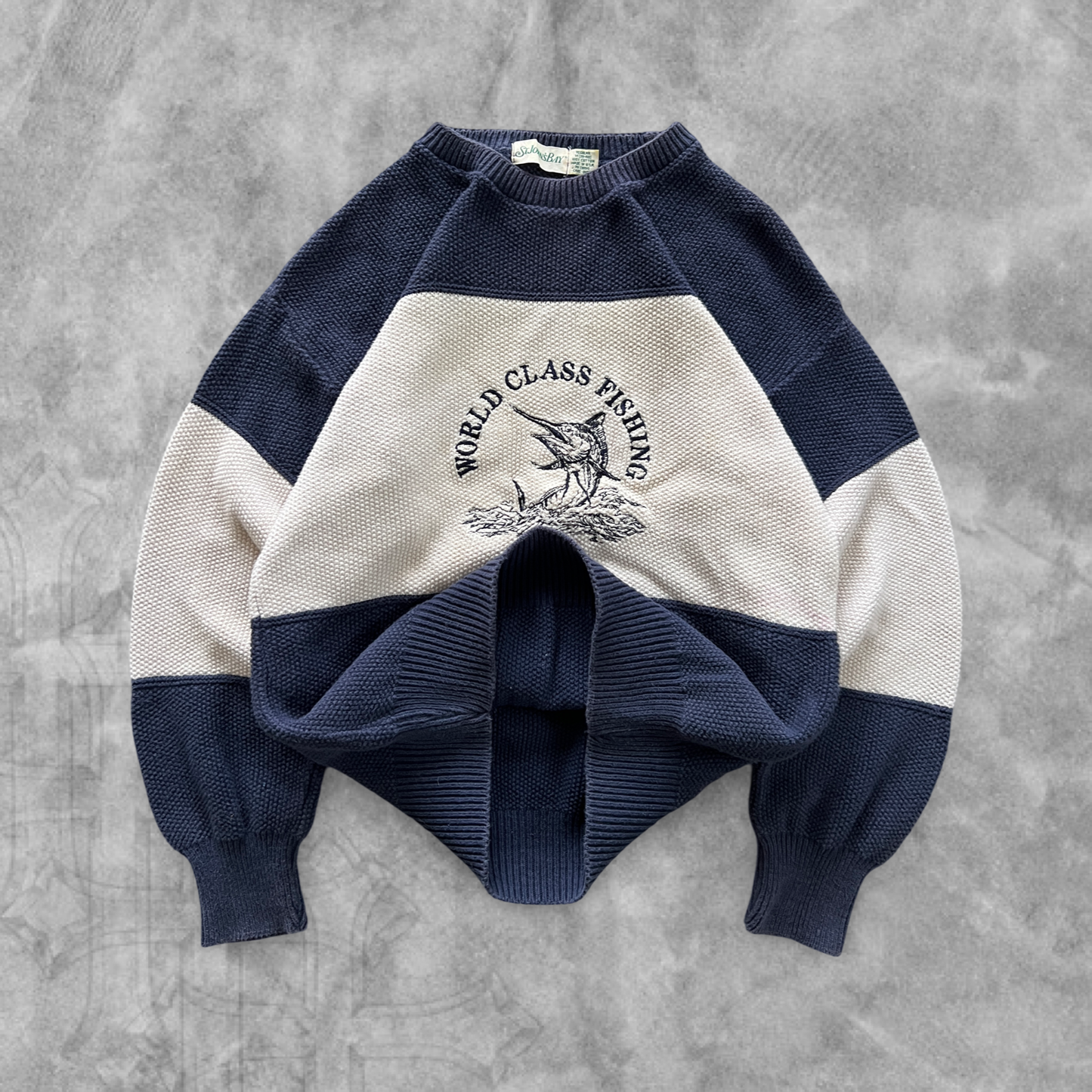 Multicolored World Class Fishing Knit Sweater (M)