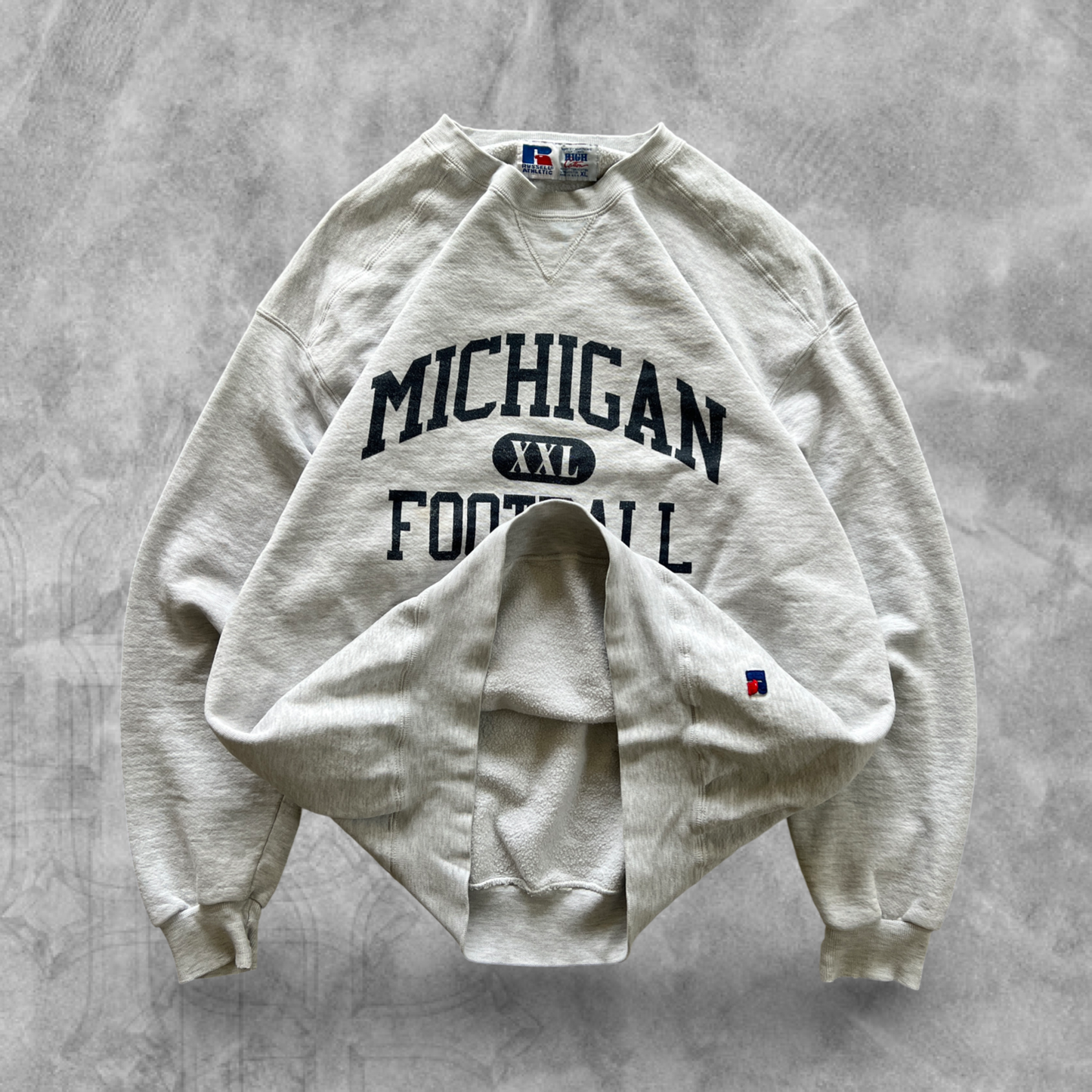Light Gray Michigan Football Sweatshirt 1990s (XL)