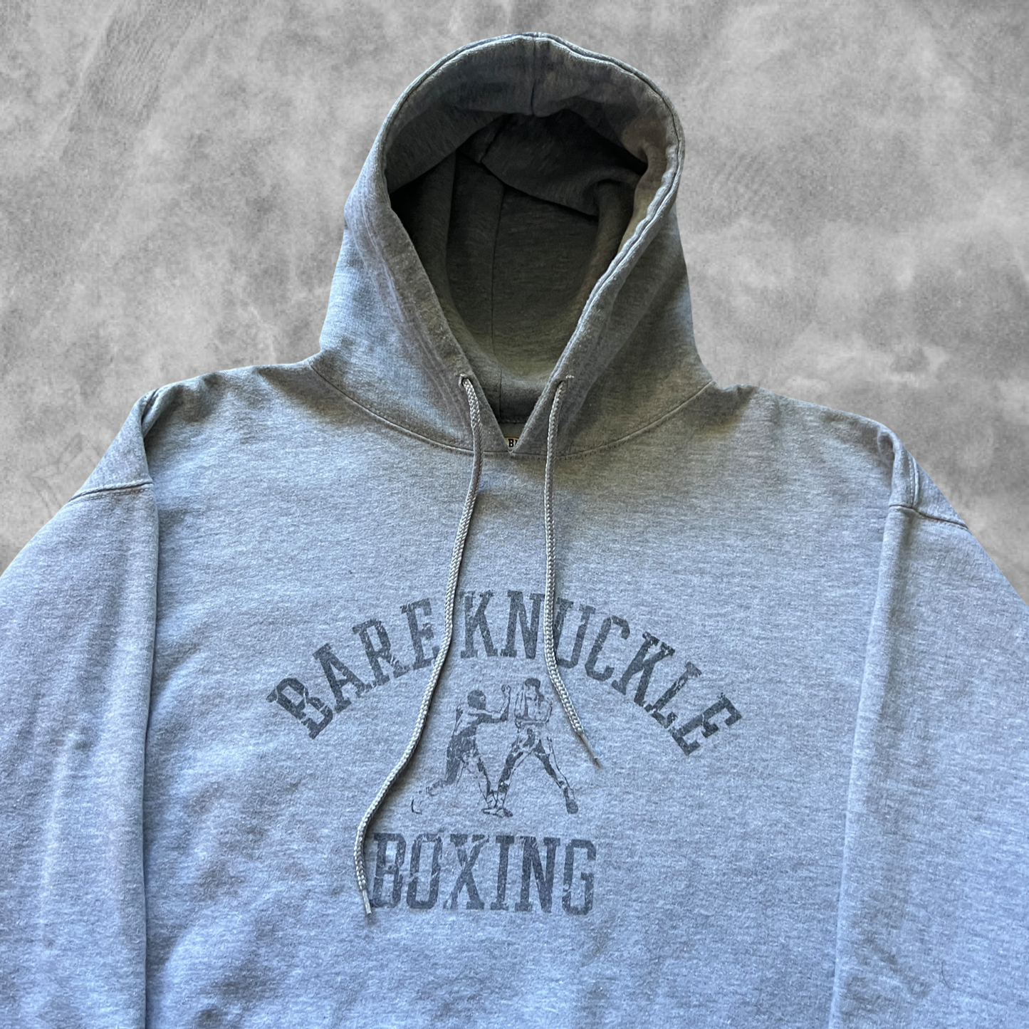Grey Bare Knuckle Boxing Hoodie 1990s (XXL)