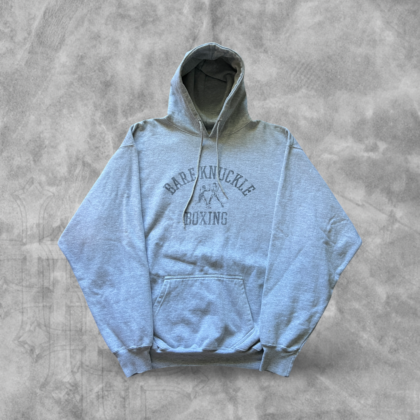 Grey Bare Knuckle Boxing Hoodie 1990s (XXL)