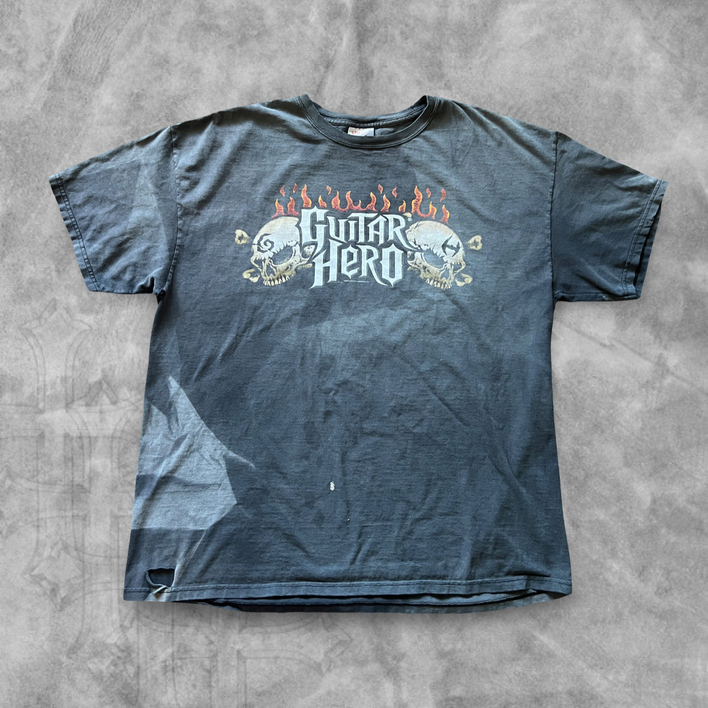 Smoked Black Guitar Hero Shirt 2000s (XL)
