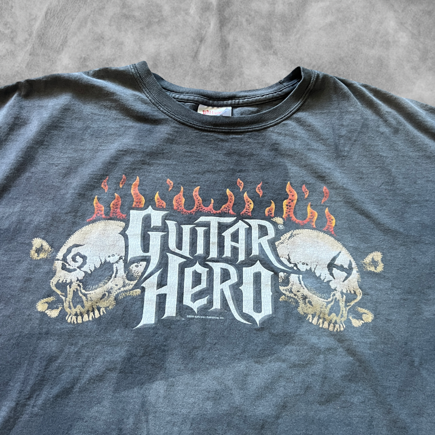 Smoked Black Guitar Hero Shirt 2000s (XL)