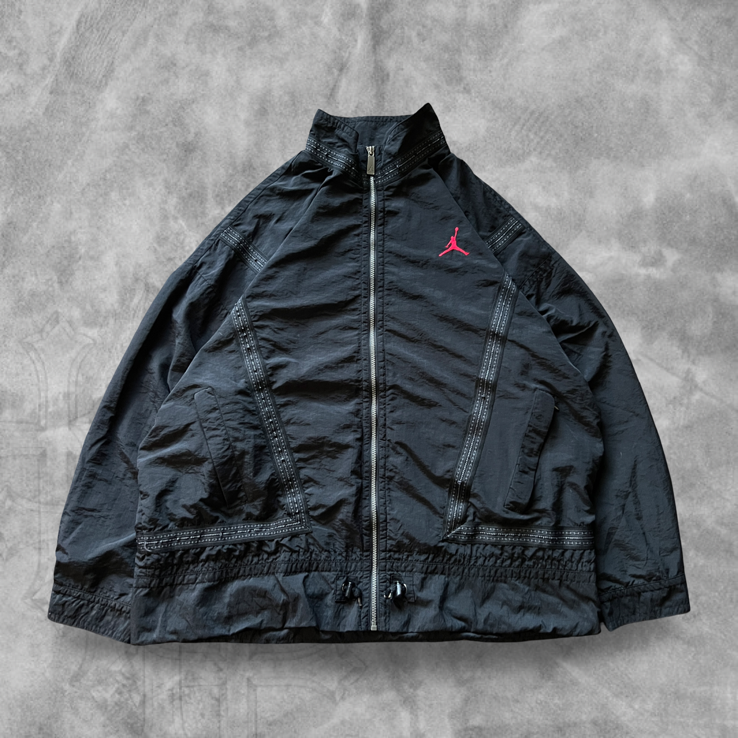 Black Nike Jordan Zip Up Jacket 1990s (XL)