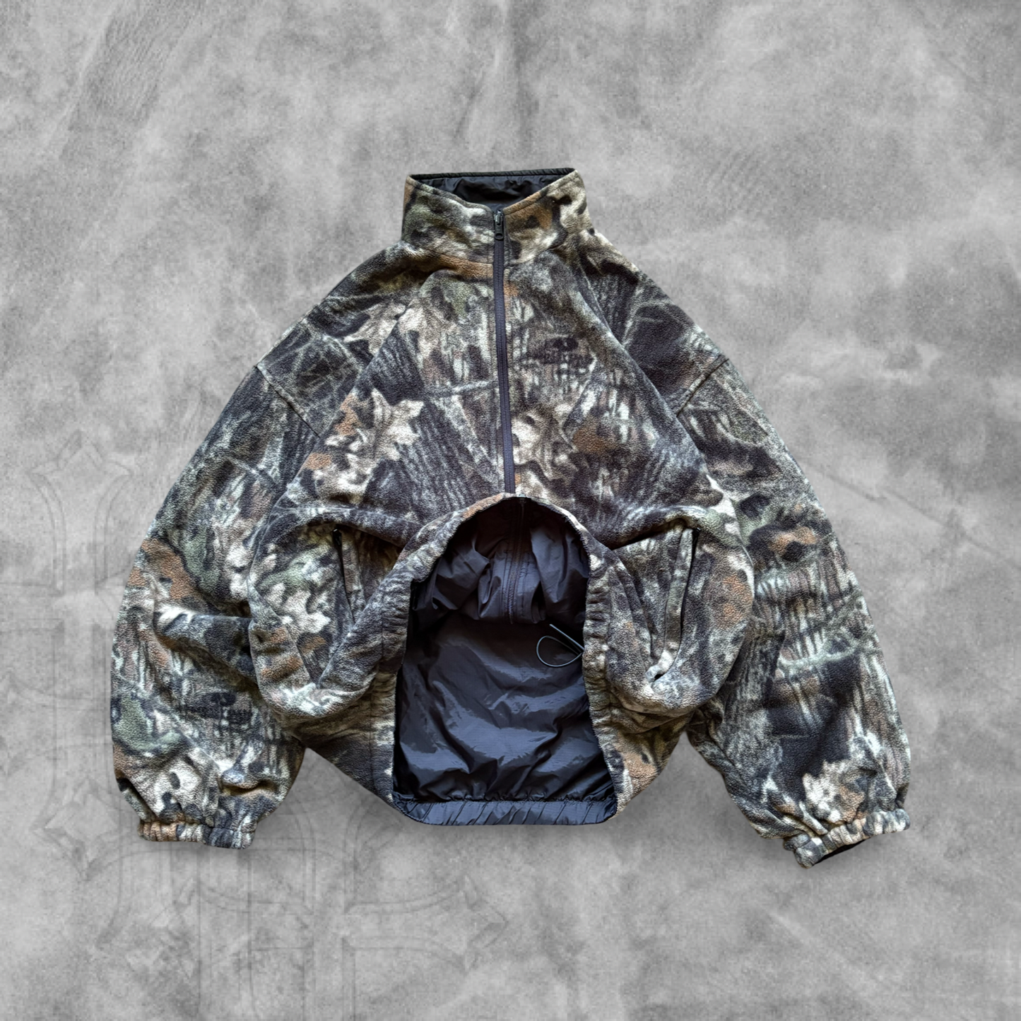 Reversible Realtree Camo Fleece Zip Up Jacket 1990s (XL)