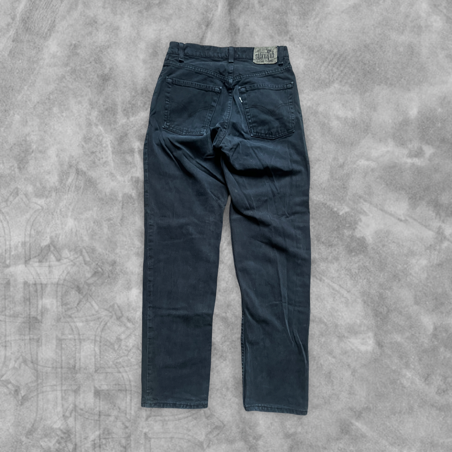 Black Denim Levi Silver Tab Jeans 1990s (30x31)