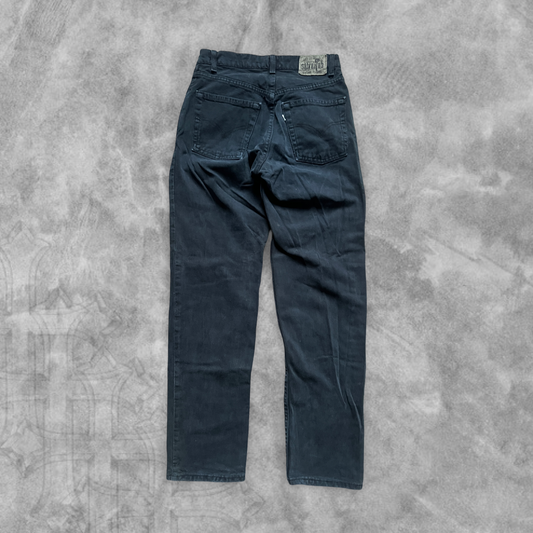 Black Denim Levi Silver Tab Jeans 1990s (30x31)