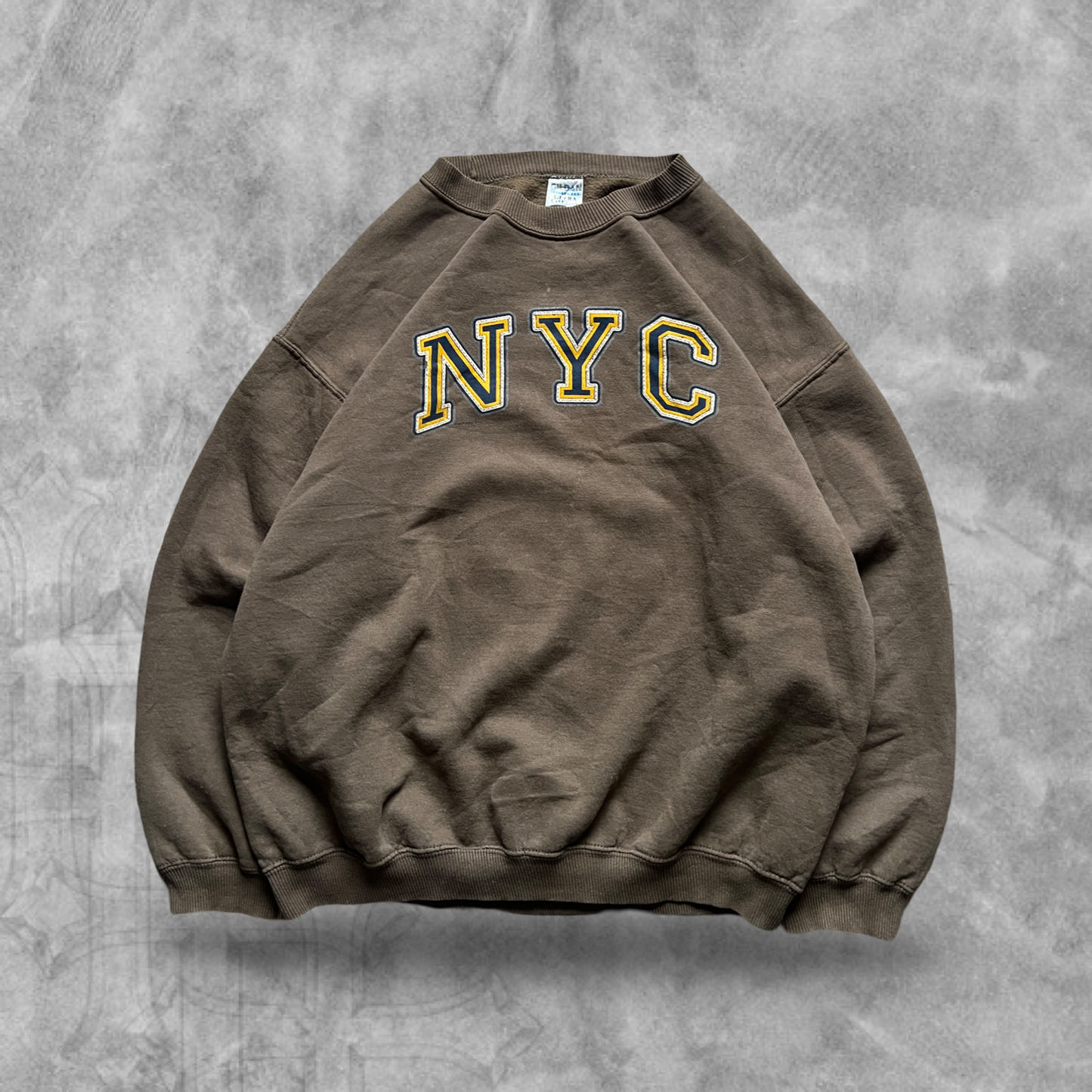 Umber Brown NYC Sweatshirt 1990s (L)