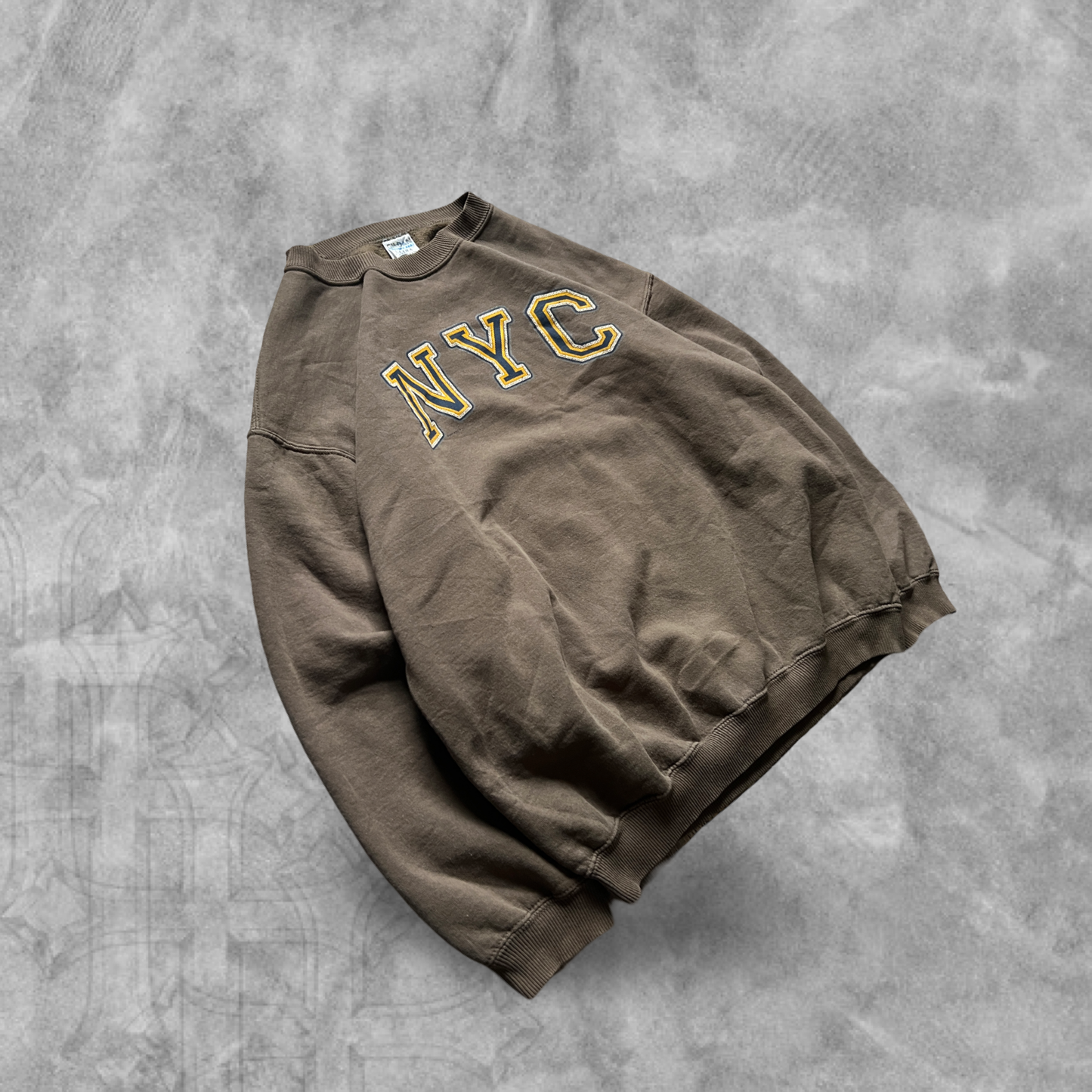 Umber Brown NYC Sweatshirt 1990s (L)