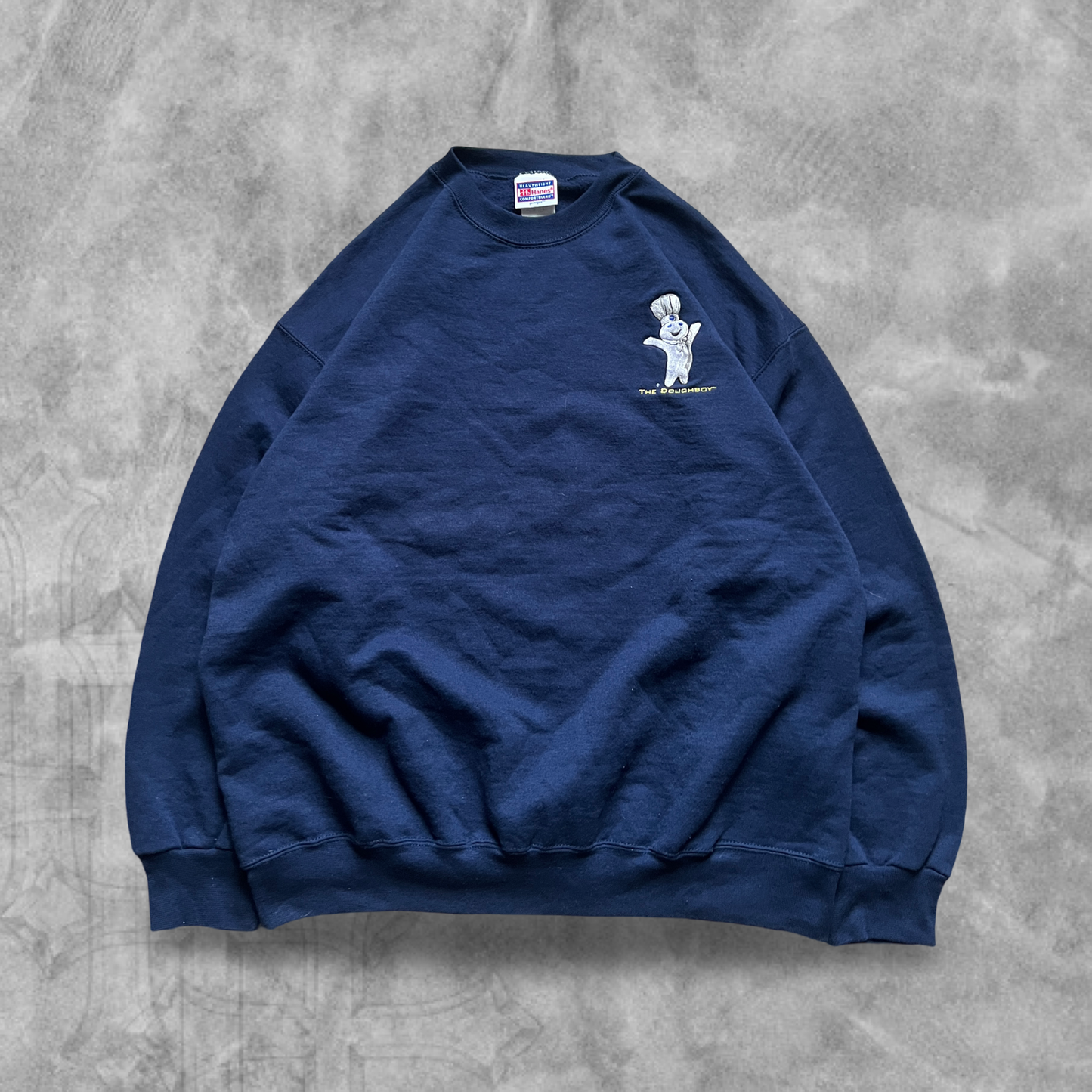 Navy Blue Dough Boy Sweatshirt 1990s (L)