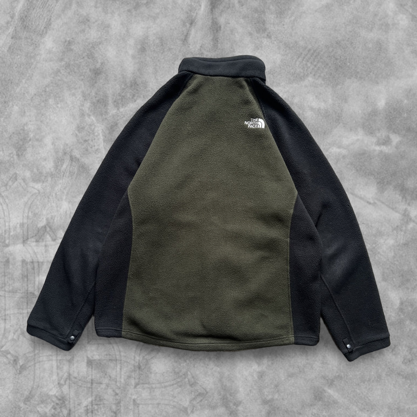 Olive Green The North Face Fleece Jacket 2000s (XL)