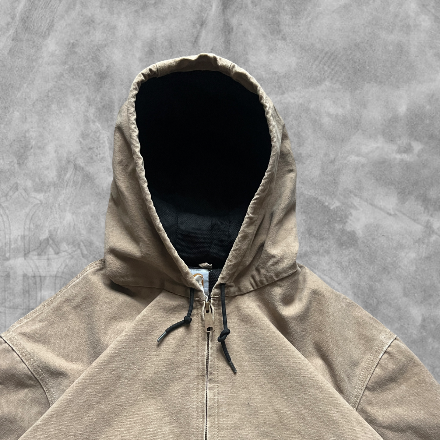 Sandstone Carhartt Hooded Jacket 1990s (XXL)