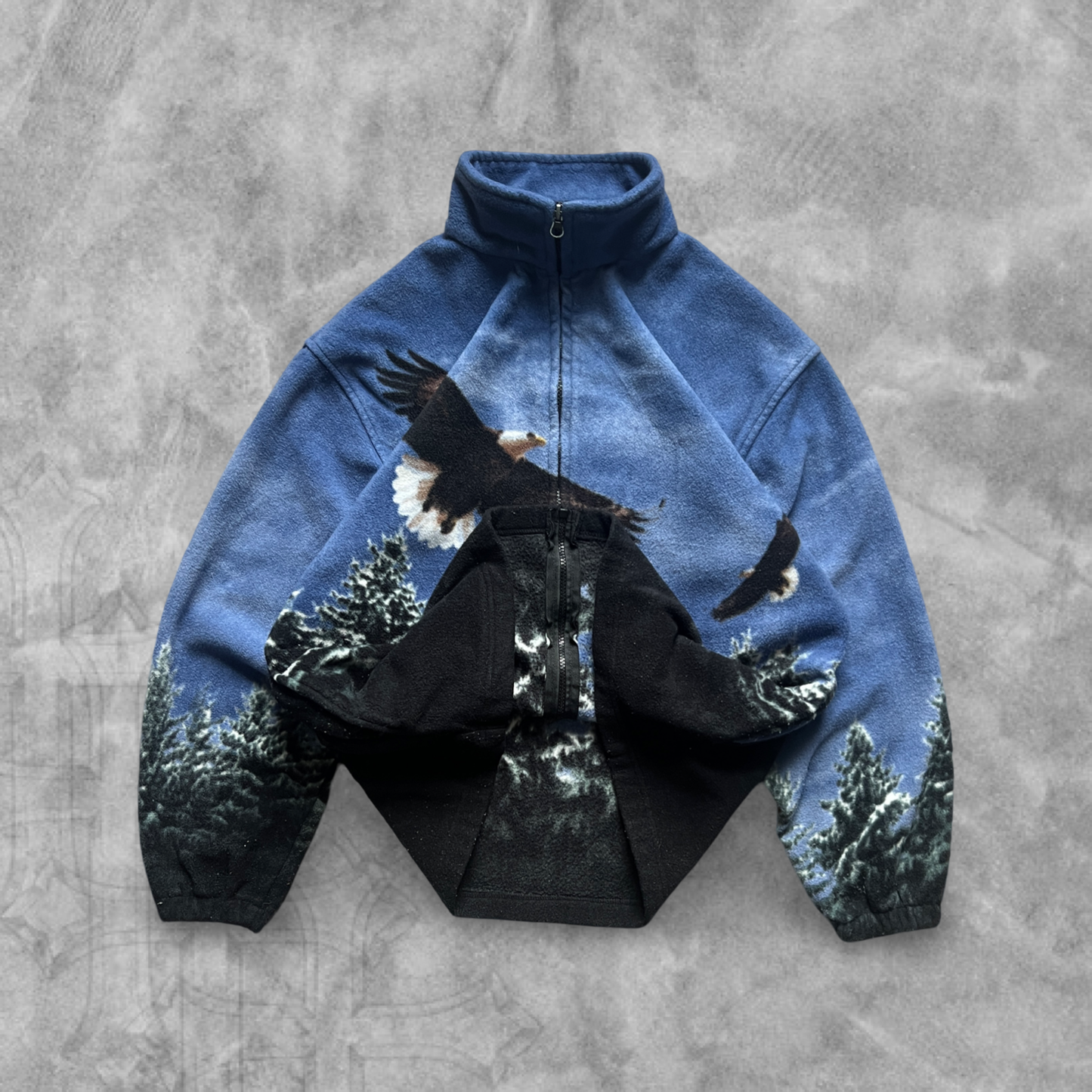 Sky Blue Forrest Fleece Jacket 1990s (XL)