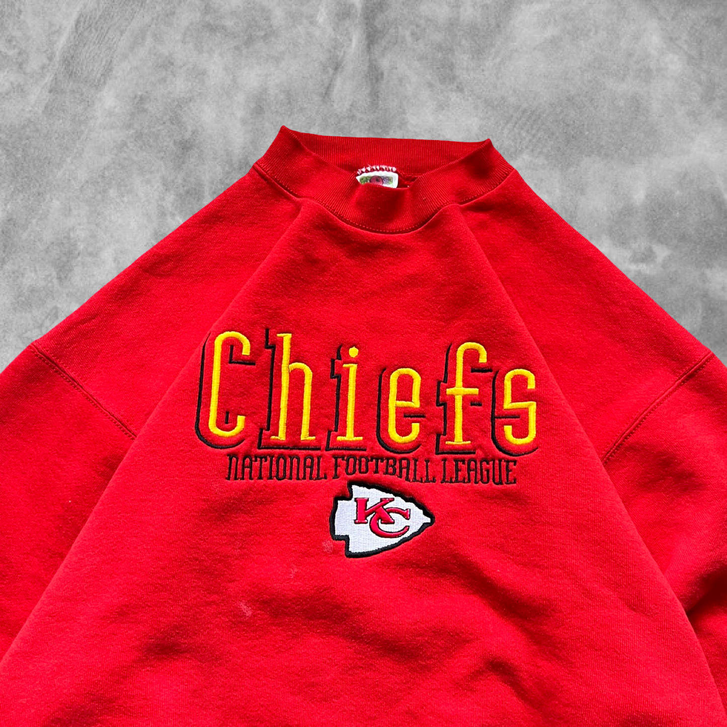 Red Kansas City Chiefs Sweatshirt 1990s (L)