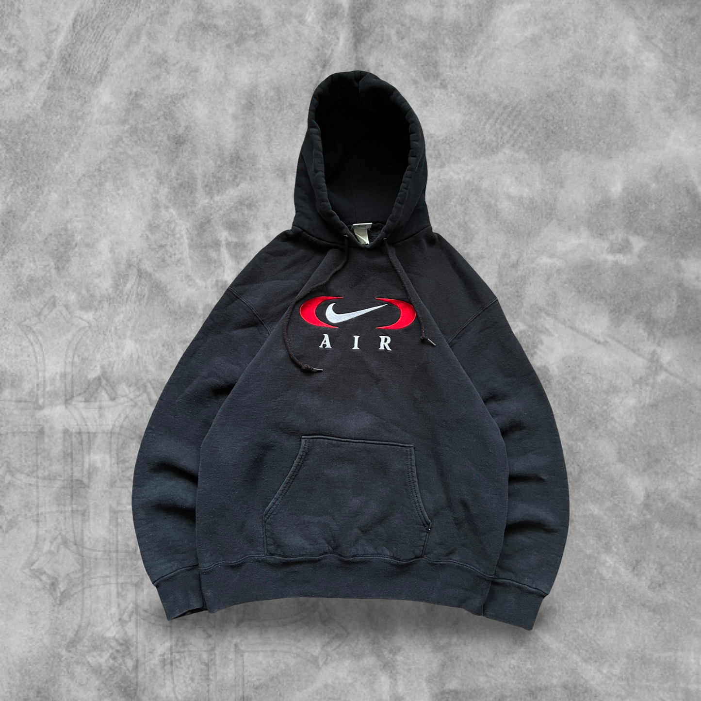 Black Nike Air Bootleg Hoodie 1990s (L)