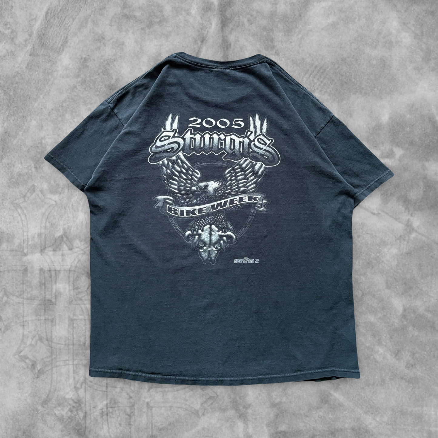 Faded Black Sturgis Bike Week Shirt 2005 (XL)