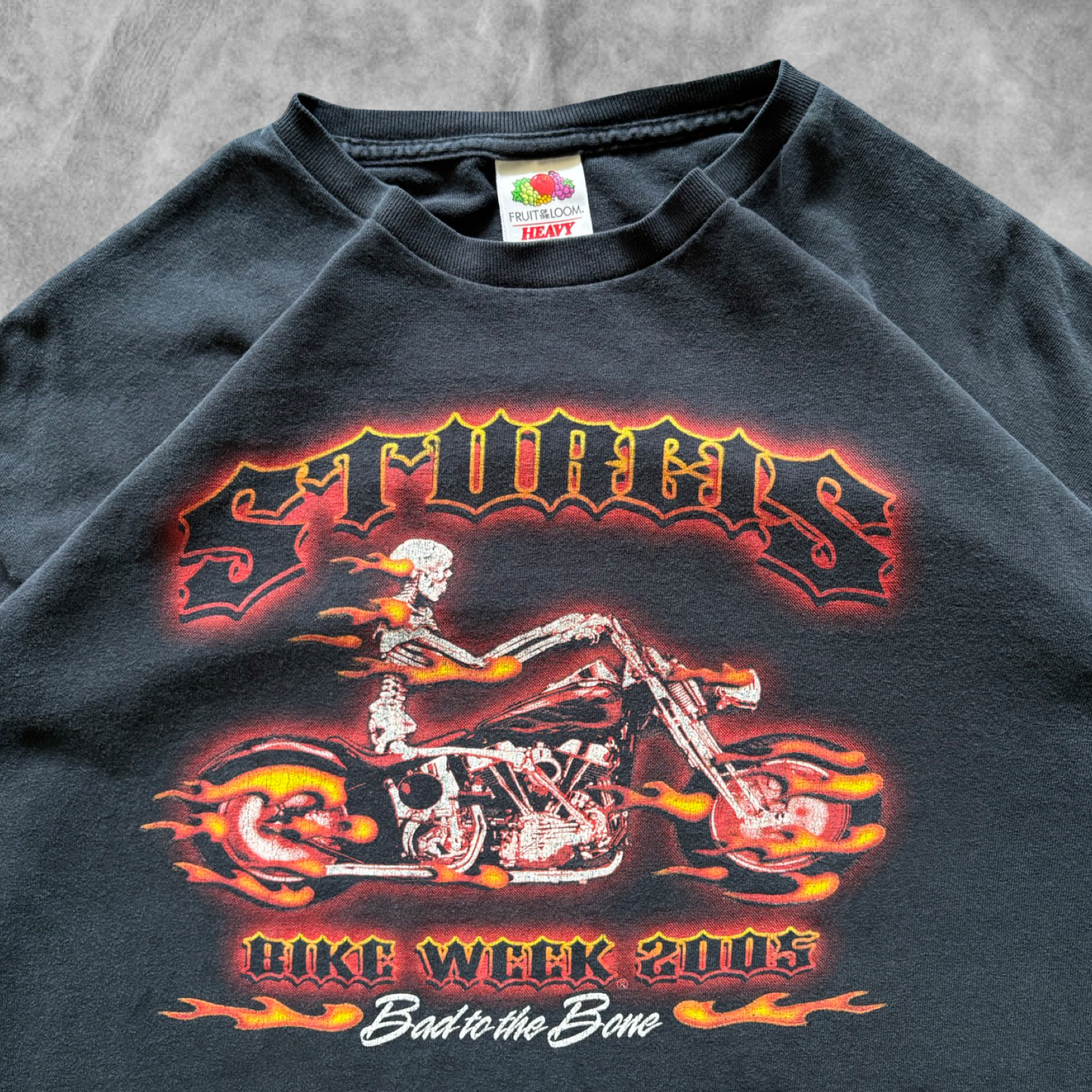 Faded Black Sturgis Bike Week Shirt 2005 (XL)