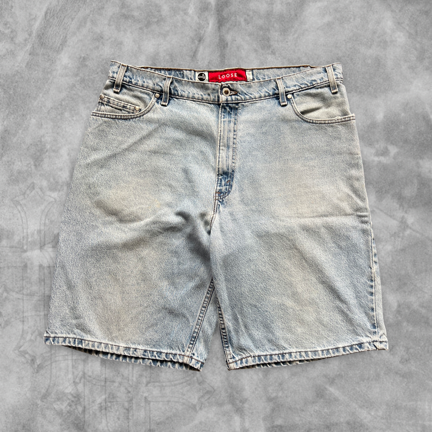 Faded Denim Levi Silver Tab Shorts 1990s (38)