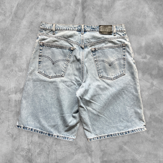Faded Denim Levi Silver Tab Shorts 1990s (38)