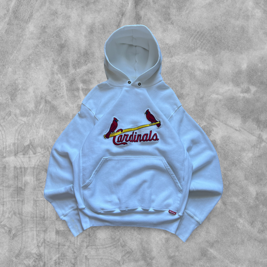 White Saint Louis Cardinals Hoodie 1990s (L)