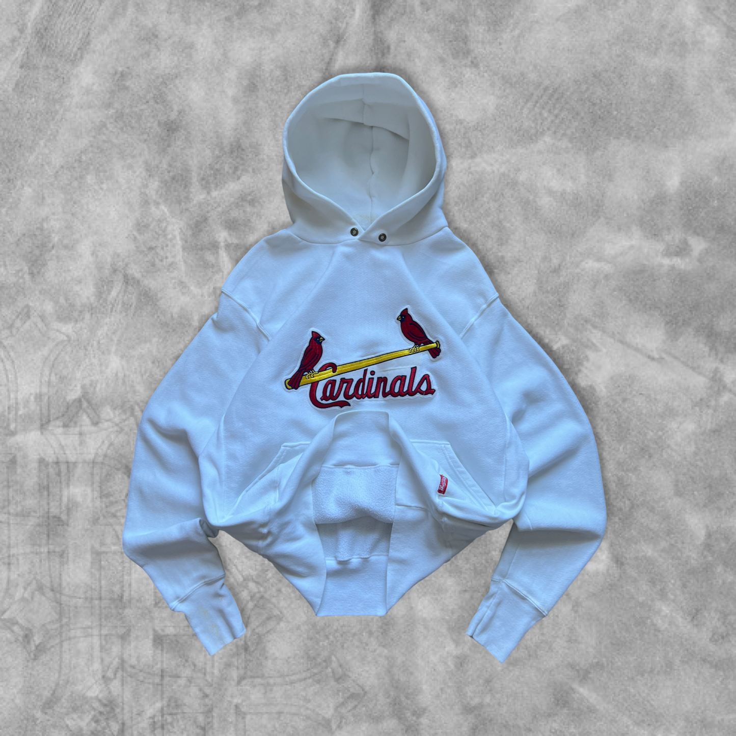 White Saint Louis Cardinals Hoodie 1990s (L)
