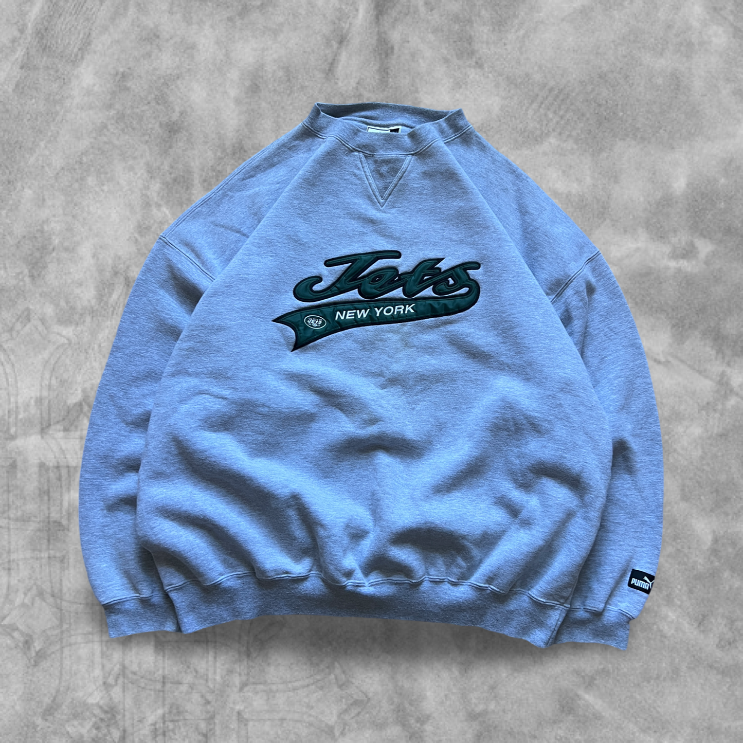Gray New York Jets Sweatshirt 1990s (XL)