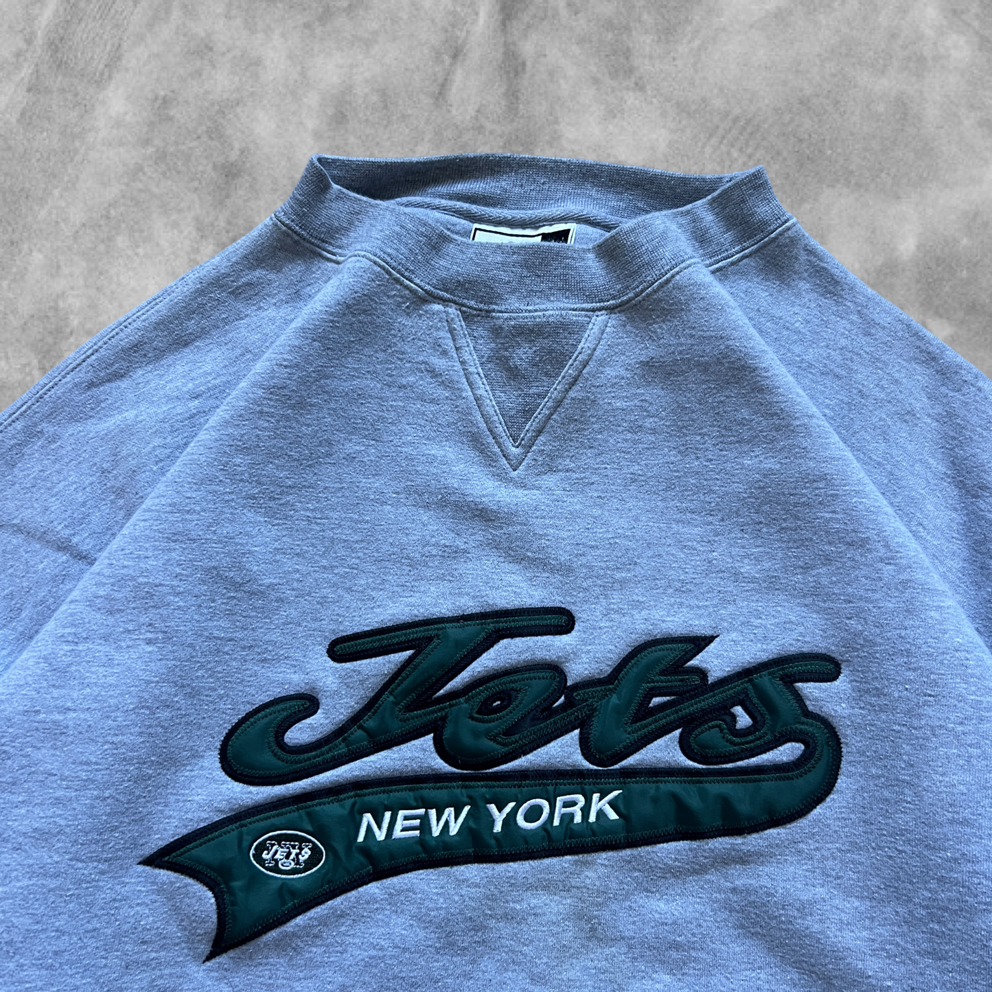 Gray New York Jets Sweatshirt 1990s (XL)