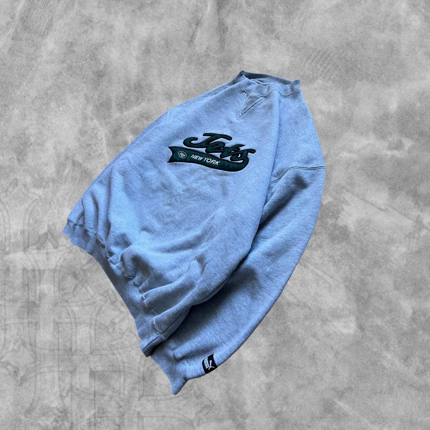 Gray New York Jets Sweatshirt 1990s (XL)