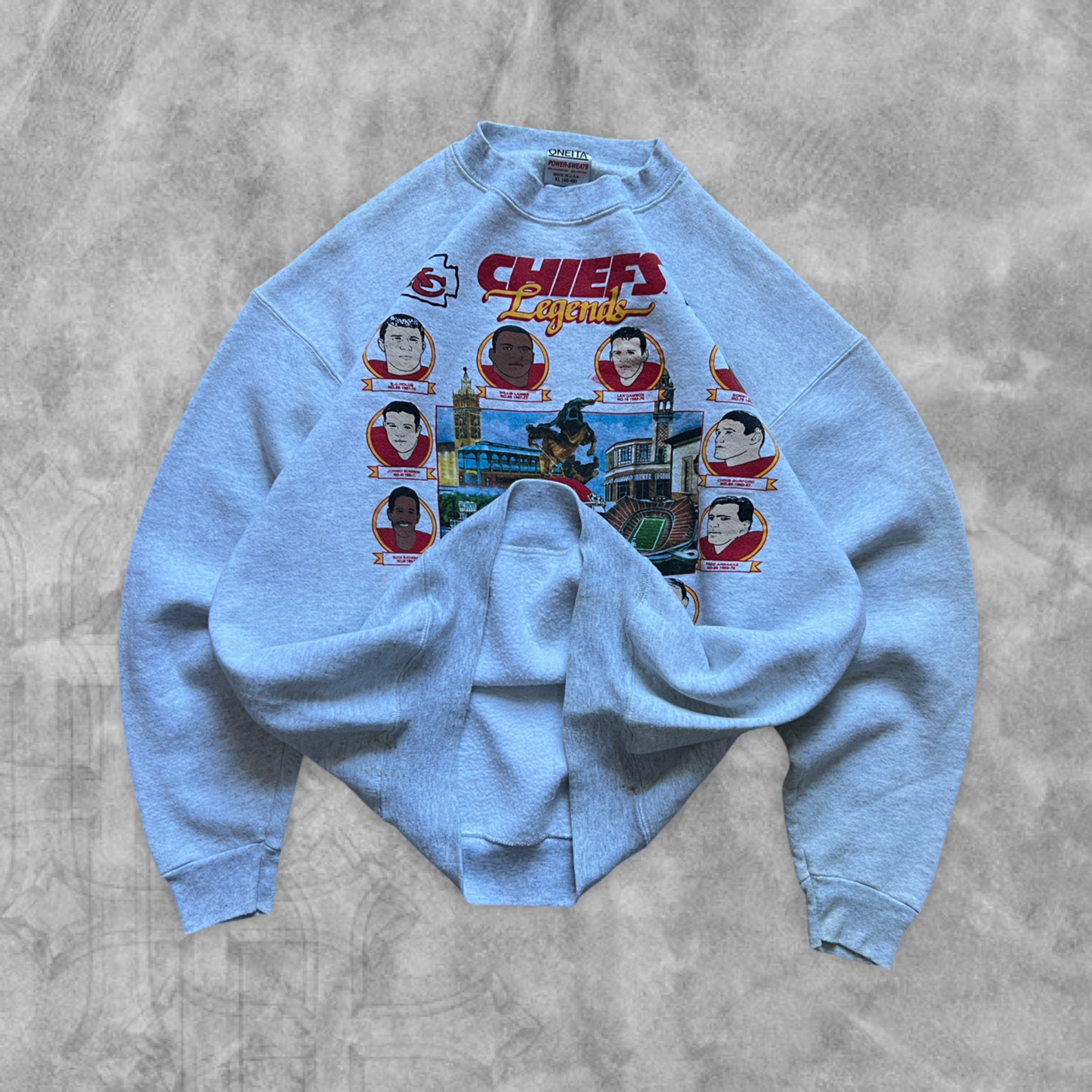 Heather Gray Kansas City Chiefs Legends Sweatshirt 1990 (L)