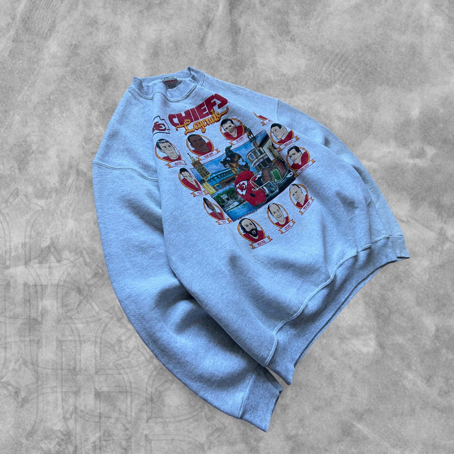 Heather Gray Kansas City Chiefs Legends Sweatshirt 1990 (L)