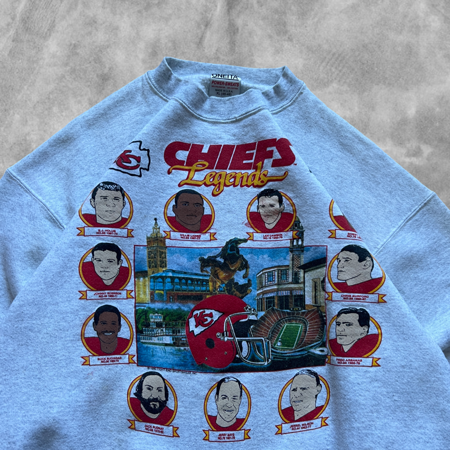 Heather Gray Kansas City Chiefs Legends Sweatshirt 1990 (L)