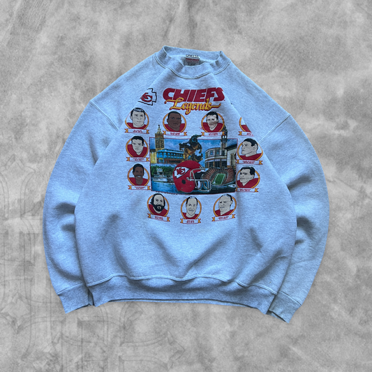Heather Gray Kansas City Chiefs Legends Sweatshirt 1990 (L)