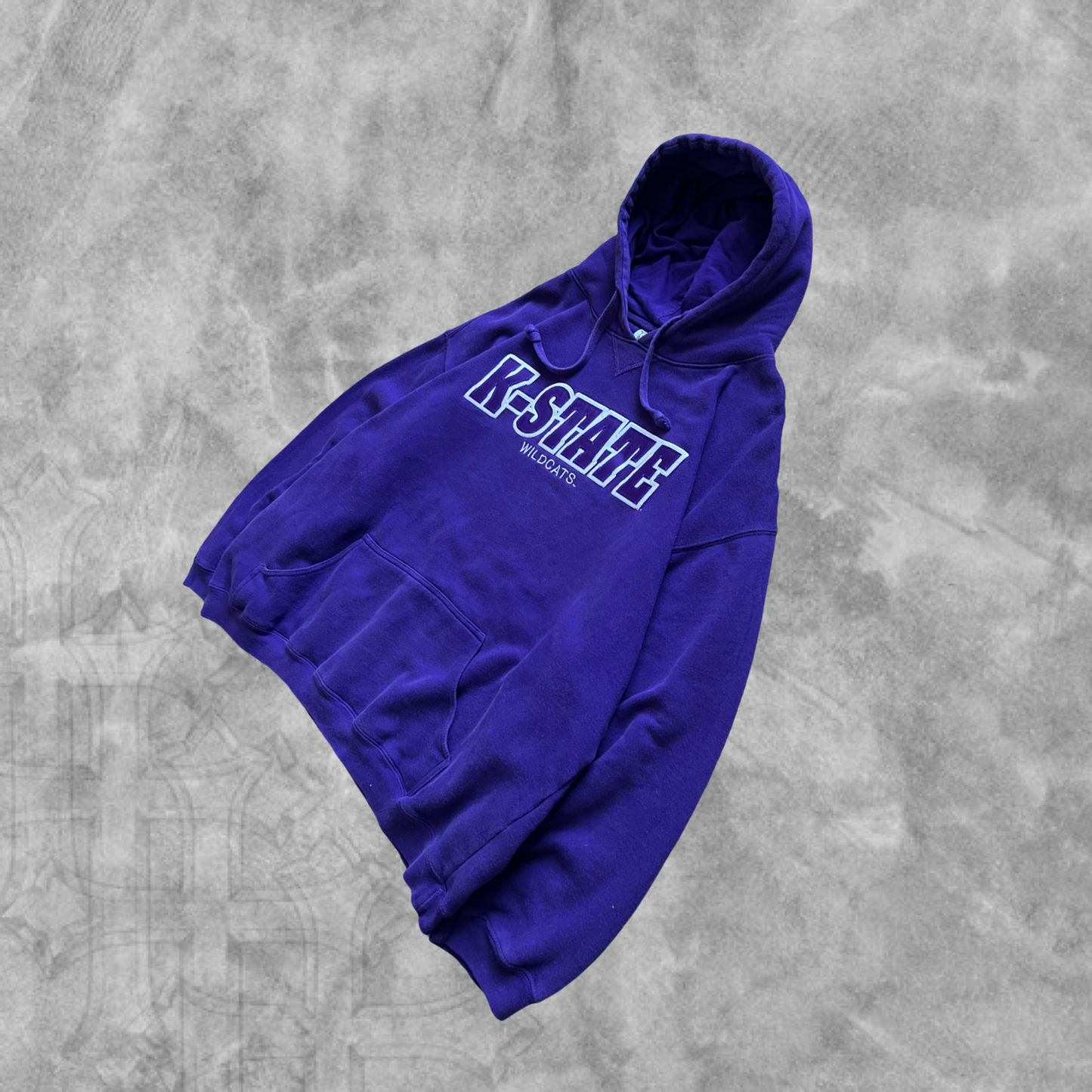 Grape Purple Kansas State Wildcats Hoodie 1990s (L)