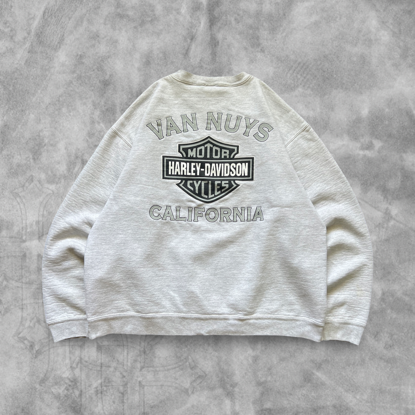 Heather Gray American Made Harley Davidson Sweatshirt 1990s (S)