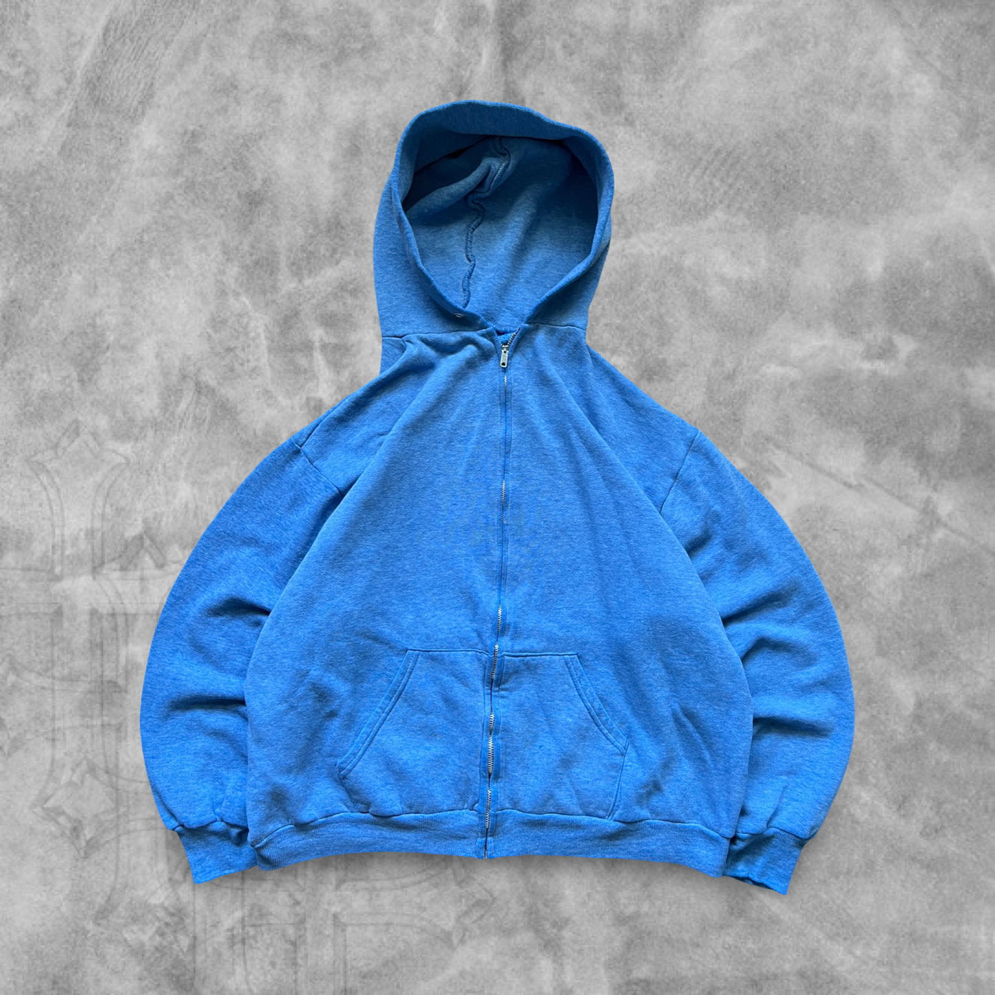 Sky Blue Hooded Jacket 1980s (S)